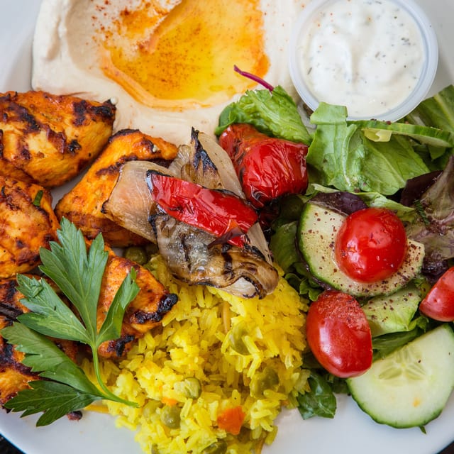 Chicken Kebab Plate.
